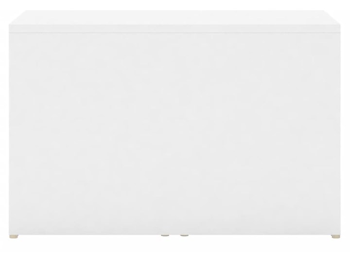 vidaXL Zestaw 3 stolików kawowych, biały, 60x60x38 cm, płyta wiórowa Długość 60 cm Zestaw stolików Szerokość 60 cm Kształt blatu Kwadratowe Wysokość 30 cm Funkcje Z półkami