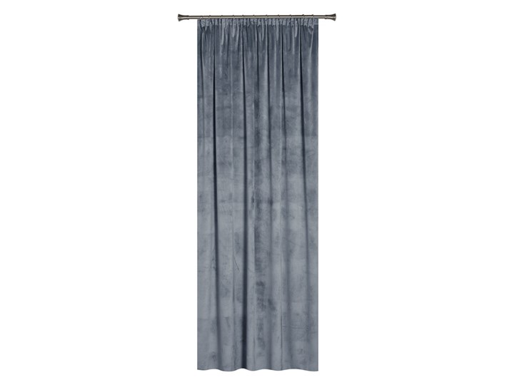 Zasłona VELUTTO z taśmą 140x260 cm - Homla Typ Zasłony gotowe Bawełna Poliester Kolor Szary