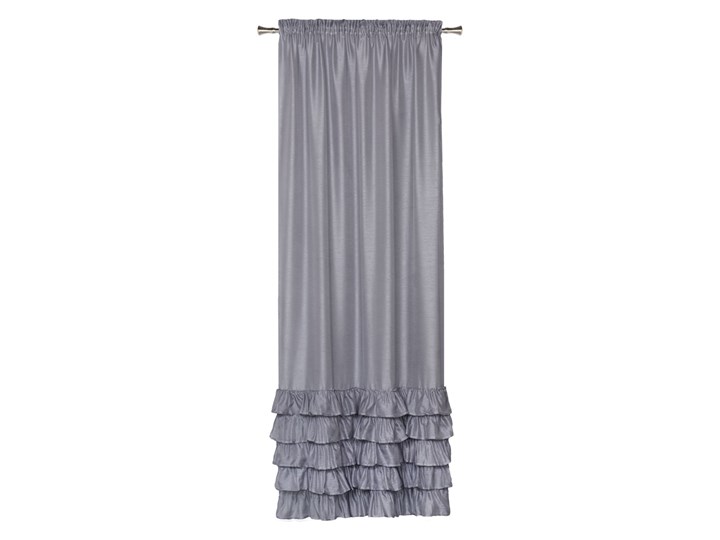 Firana FRIVOLI z taśmą 140x260 cm - Homla Kolor Szary 260x140 cm Poliester Typ Firany gotowe