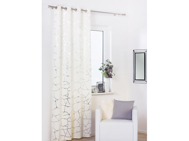 Zasłona WUSTE z kółkami 135x260 cm - Homla Poliester Wzór Nadruk