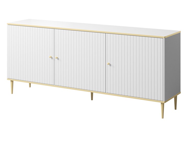Komoda GLAMOUR 180 biała Kolor Biały Głębokość 40 cm Kategoria Komody