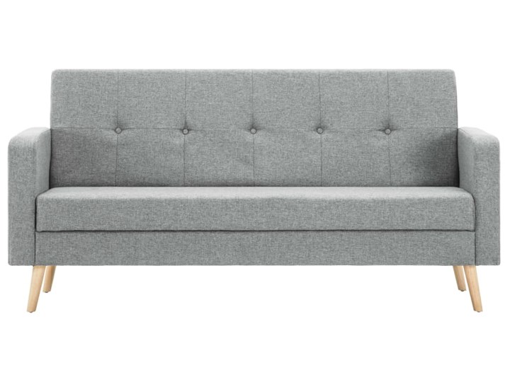 vidaXL Sofa materiałowa, jasnoszara Wersalka Głębokość 73 cm Szerokość 174 cm Materiał obicia Tkanina