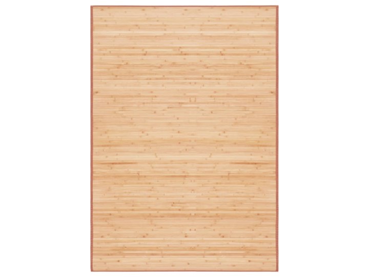 vidaXL Mata bambusowa na podłogę, 120 x 180 cm, brązowa Syntetyk Dywany 120x180 cm Kategoria Dywany Nieregularny Kolor Beżowy