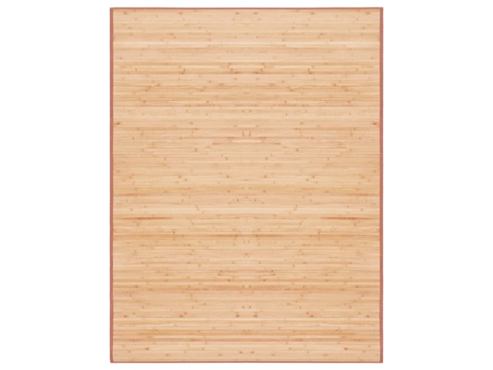 vidaXL Mata bambusowa na podłogę, 150 x 200 cm, brązowa Dywany Nieregularny Kolor Brązowy 150x200 cm Syntetyk Kategoria Dywany
