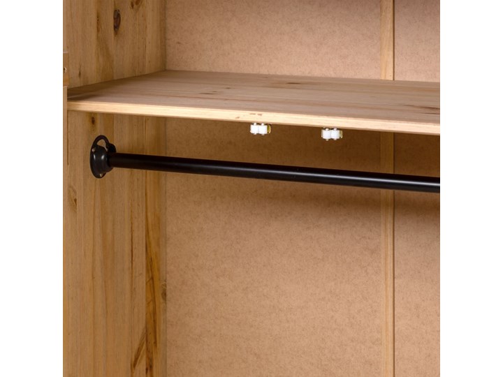 vidaXL Szafa trzydrzwiowa, 118 x 50 x 171,5 cm, sosna, seria Panama Głębokość 50 cm Szerokość 118 cm Drewno Pomieszczenie Sypialnia