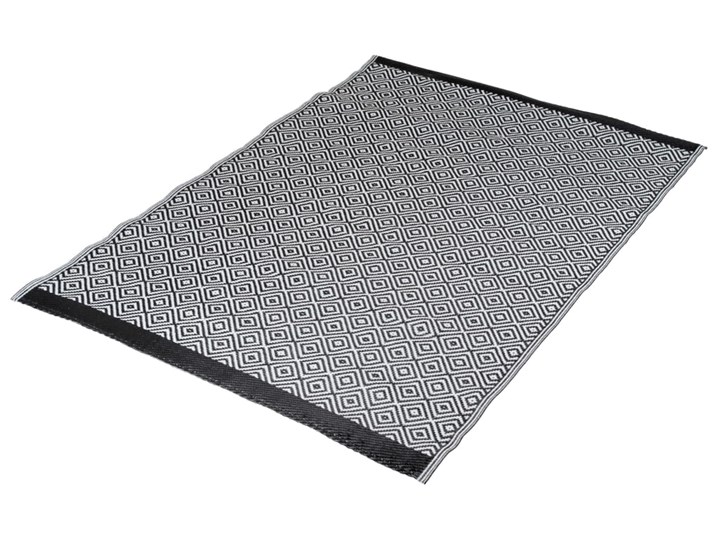 Bo-Camp Dywan na zewnątrz Chill mat Beach, 1,8 x 1,2 m, czarno-biały Dywany Dywaniki Prostokątny Syntetyk 120x180 cm Pomieszczenie Balkon i taras