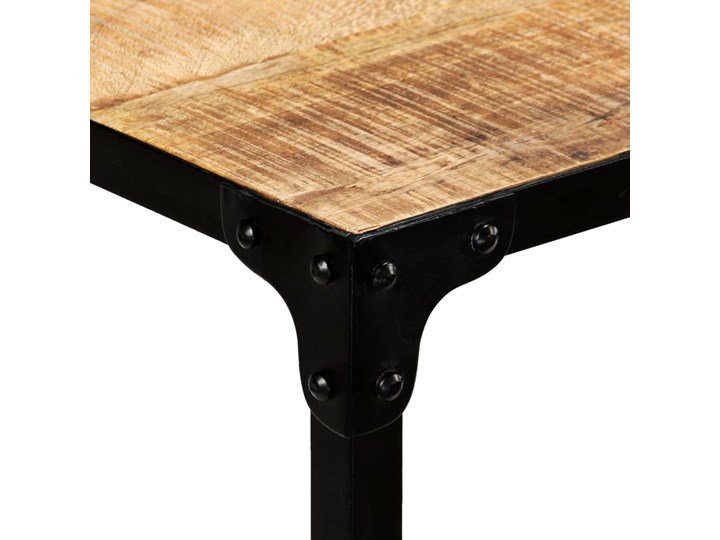 vidaXL Stół jadalniany, lite drewno mango i stal, 120x60x76 cm Szerokość(n) 60 cm Długość(n) 120 cm