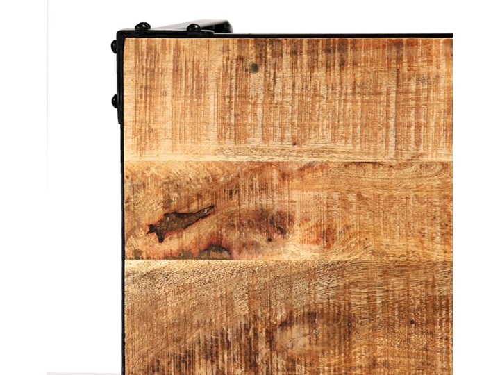 vidaXL Stół jadalniany, lite drewno mango i stal, 120x60x76 cm Kategoria Stoły kuchenne Szerokość(n) 60 cm