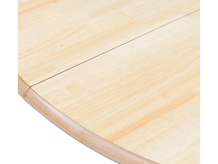 vidaXL Stół szaro-brązowy, 106 cm, lite drewno kauczukowca Płyta MDF Kształt blatu Okrągły