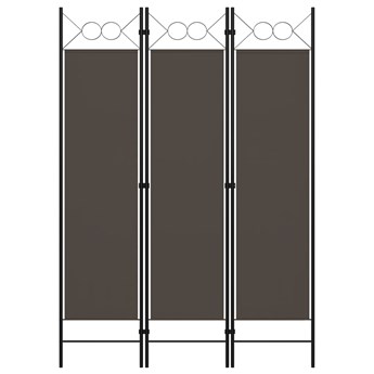 vidaXL Parawan 3-panelowy, antracytowy, 120 x 180 cm