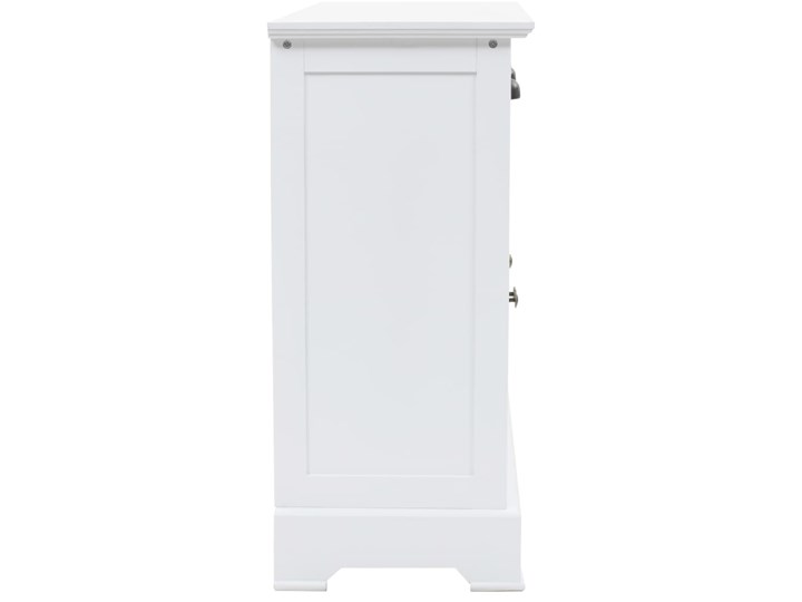 vidaXL Komoda 3-drzwiowa, MDF i drewno sosnowe, 105 x 35 x 77,5 cm Pomieszczenie Salon Płyta MDF Głębokość 35 cm Szerokość 105 cm Wysokość 105 cm Kategoria Komody