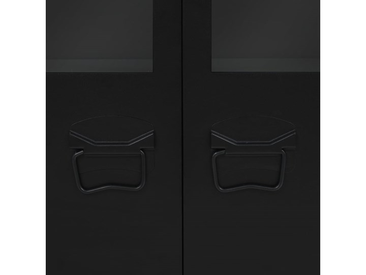 vidaXL Metalowa szafka w industrialnym stylu, 120 x 35 x 70 cm, czarna Głębokość 35 cm Z szafkami Szerokość 120 cm Pomieszczenie Salon