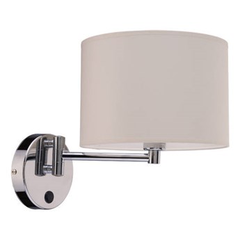Klasyczna lampa ścienna kinkiet do salonu HOTEL I  E14| ecru