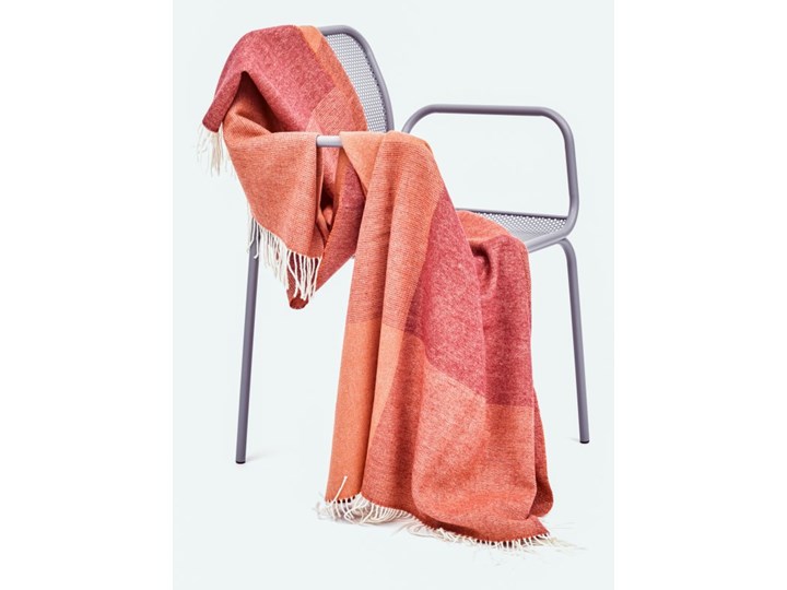 100% Merino Wool Blend Throw Red/White, tre Pled Koc Wełna Pomieszczenie Salon Pomieszczenie Pokój nastolatka