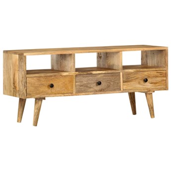 vidaXL Szafka pod TV, 110 x 36 x 50 cm, lite drewno mango