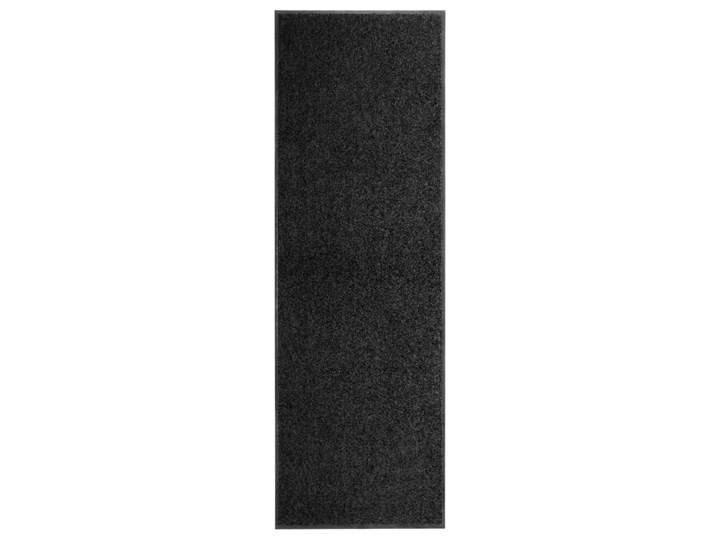 vidaXL Wycieraczka z możliwością prania, czarna, 60 x 180 cm Tworzywo sztuczne Kolor Czarny Kategoria Wycieraczki