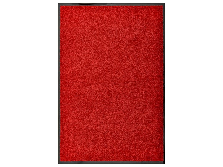 vidaXL Wycieraczka z możliwością prania, czerwona, 60 x 90 cm Tworzywo sztuczne Kolor Czerwony Kategoria Wycieraczki