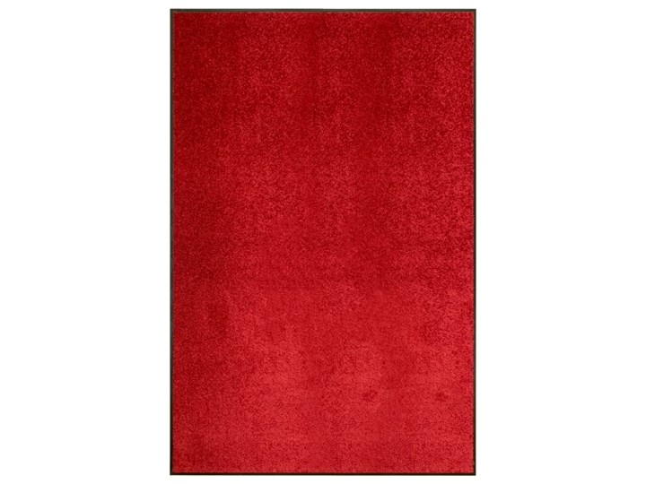 vidaXL Wycieraczka z możliwością prania, czerwona, 120 x 180 cm Tworzywo sztuczne Kolor Czerwony