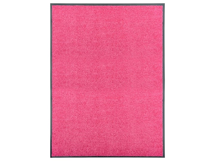 vidaXL Wycieraczka z możliwością prania, różowa, 90 x 120 cm Tworzywo sztuczne Kolor Różowy