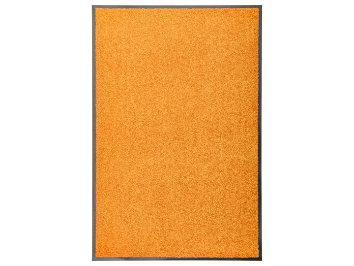 vidaXL Wycieraczka z możliwością prania, pomarańczowa, 60 x 90 cm Tworzywo sztuczne Kolor Pomarańczowy Kategoria Wycieraczki