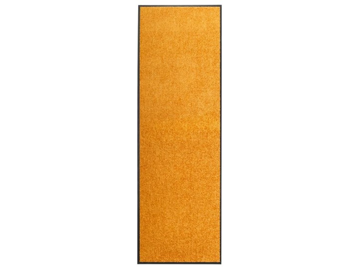 vidaXL Wycieraczka z możliwością prania, pomarańczowa, 60 x 180 cm Tworzywo sztuczne Kolor Pomarańczowy