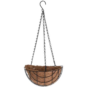 MASI osłonka kosz wiszący na kwiaty z włókna kokosowego, 58x26 cm