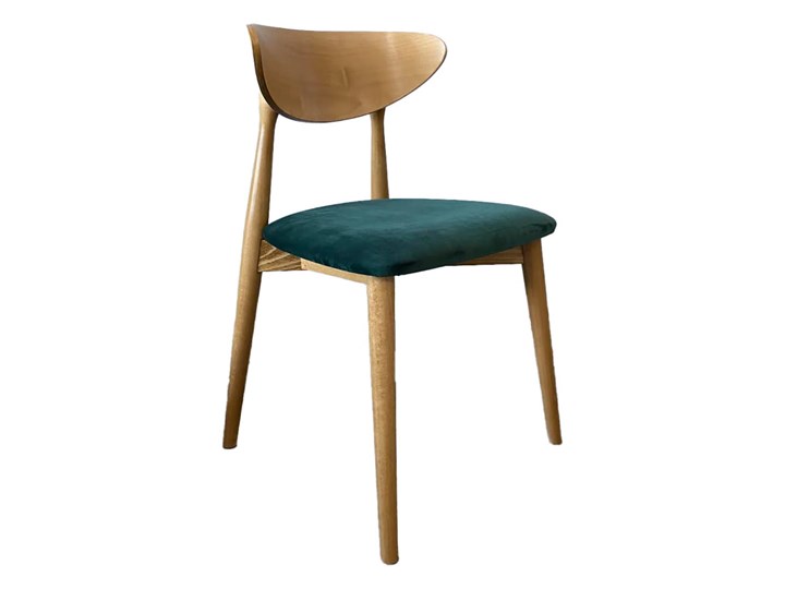 Drewniane krzesło do jadalni Luis jasny dąb Riviera 38 Tkanina Drewno Szerokość 49 cm Wysokość 79 cm Pomieszczenie Jadalnia