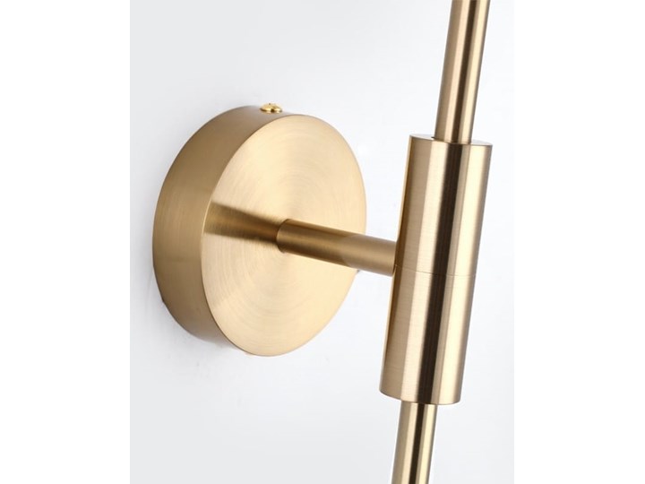 MOOSEE lampa ścienna LUCCA złota Metal Kinkiet z kloszem Szkło Kinkiet LED Kolor Złoty