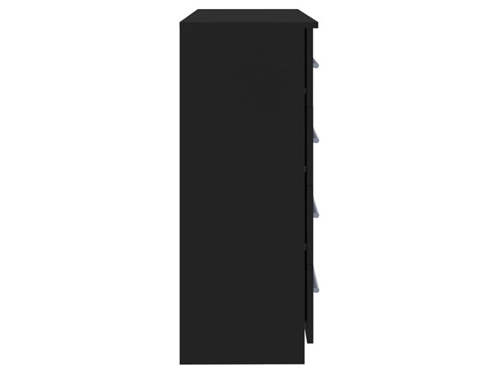 vidaXL Komoda, czarna, 79x35x88 cm, płyta wiórowa Szerokość 79 cm Płyta MDF Głębokość 35 cm Kolor Czarny