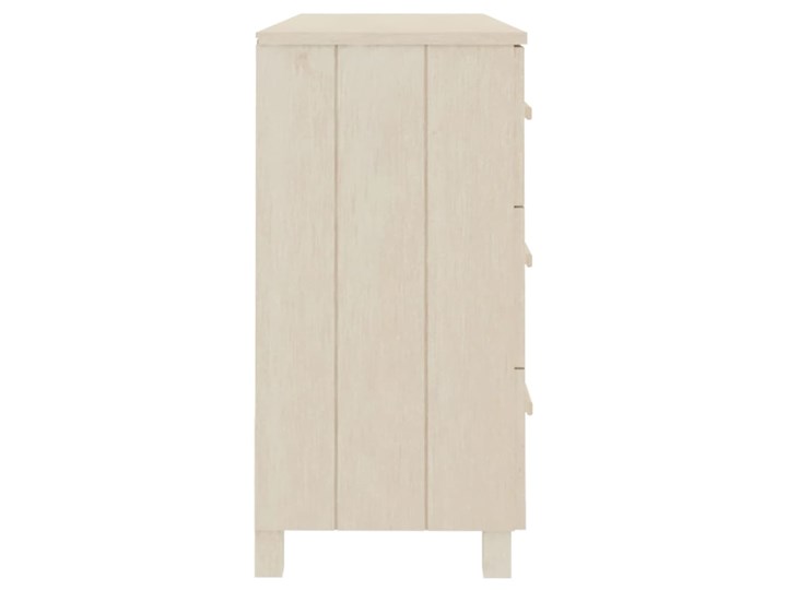 vidaXL Komoda, miodowy brąz, 113x40x80 cm, lite drewno sosnowe Z szufladami Szerokość 105 cm Kategoria Komody Płyta MDF Głębokość 40 cm Szerokość 113 cm Kolor Beżowy