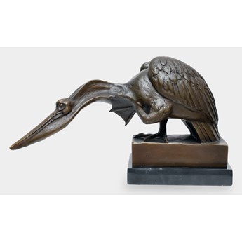 Pelikan Rzeźba z Brązu