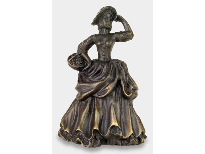Dzwonek z Brązu Dama z Koszykiem Kategoria Figury i rzeźby Kolor Brązowy