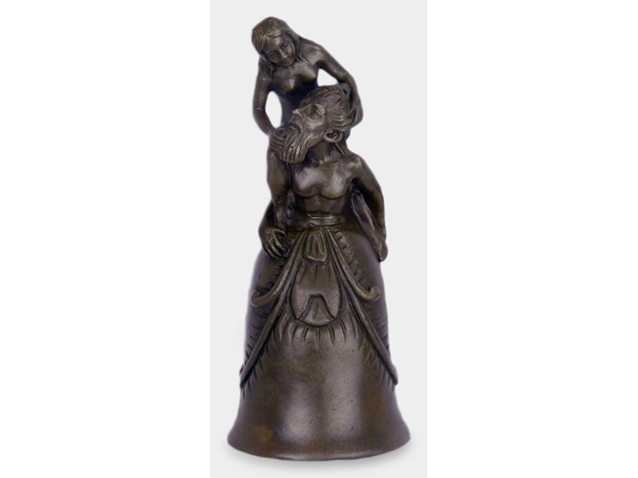 Dzwonek Stołowy z Brązu Kochankowie Kategoria Figury i rzeźby Kolor Brązowy