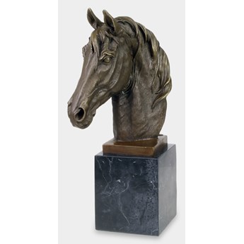 Głowa Konia Rzeźba z Brązu