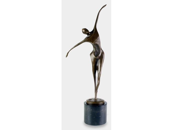 Modernistyczny Tancerz Baletowy Rzeźba z Brązu Marmur Kategoria Figury i rzeźby