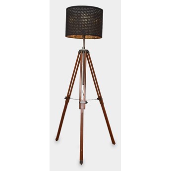 Lampa Podłogowa Loft Czerń Ażur
