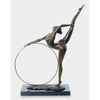 Gimnastyczka z Obręczą Rzeźba z Brązu