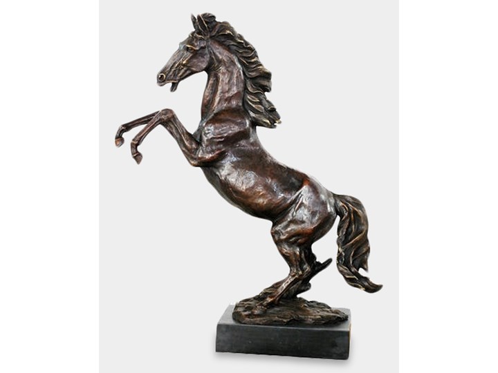Duży Koń Rzeźba z Brązu Marmur Zwierzęta Kategoria Figury i rzeźby Kolor Brązowy