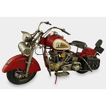 Motocykl Indian Czerwony Model Metalowy