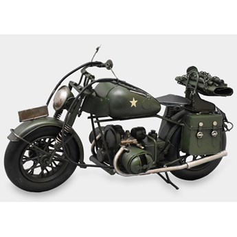 Wojskowy Motocykl Model Metalowy