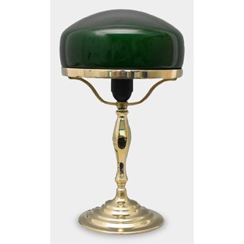 Lampa Art Deco Złota Zielony Klosz