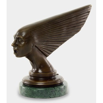 Duch Wiatru Rzeźba z Brązu w Stylu Art Deco
