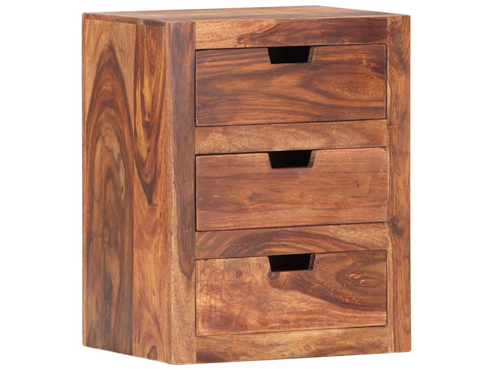 vidaXL Szafka nocna, 40 x 30 x 50 cm, lite drewno sheesham Nocne Styl Rustykalny