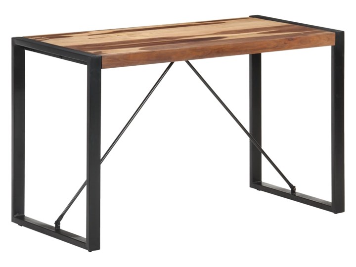 vidaXL Stół jadalniany, 120x60x75, lite drewno o wyglądzie sheesham