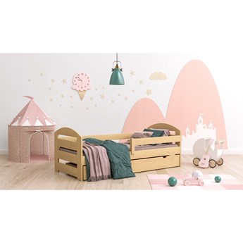 Pojedyncze drewniane łóżko CLAUDINE 180 x 80