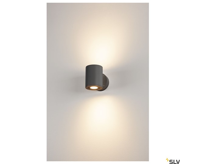 SITRA Up/Down WL, lampa ścienna natynkowa LED, kolor antracytowy, IP44, 3000K Lampa LED Kinkiet ogrodowy Kategoria Lampy ogrodowe Kolor Czarny