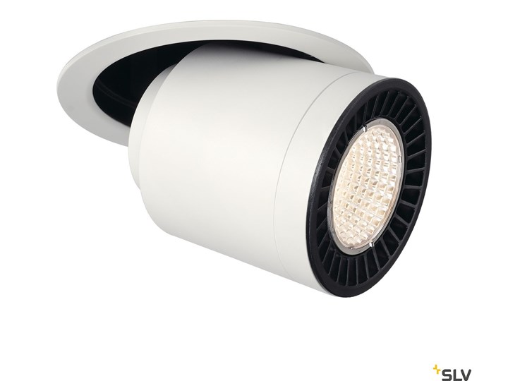 SUPROS MOVE, lampa sufitowa wpuszczana LED,, kolor biały, okrągła, 3000K, 60°, CRI90, 3380lm Oprawa wpuszczana Oprawa led Okrągłe Oprawa stropowa Kategoria Oprawy oświetleniowe