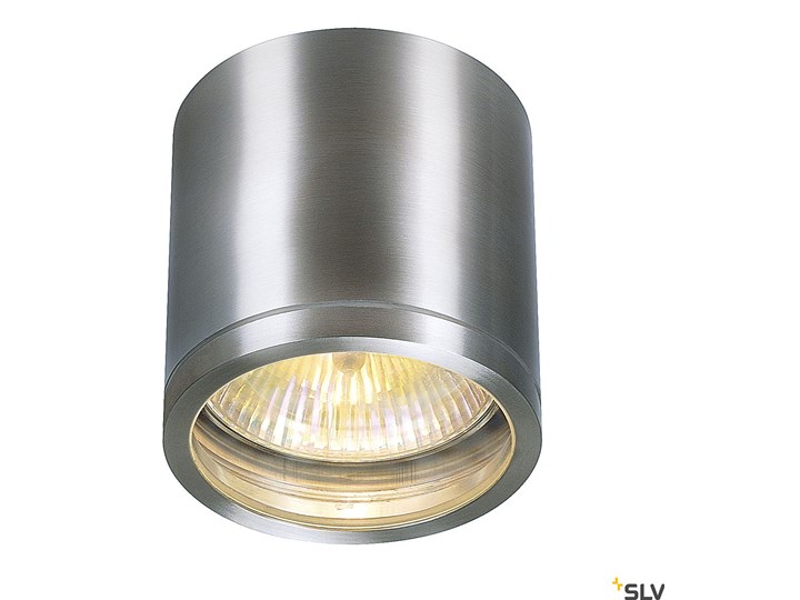 ROX CEILING OUT, QPAR11, lampa sufitowa, szczotkowane aluminium, maks. 50W,IP44 Kategoria Lampy ogrodowe Kinkiet ogrodowy Kolor Szary