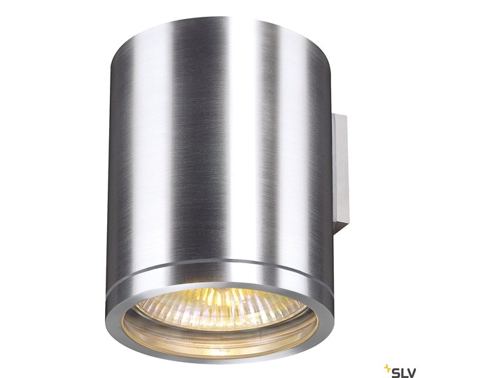 ROX WALL OUT, QPAR11, lampa ścienna, szczotkowane aluminium, maks. 50W, IP44 Kinkiet ogrodowy Lampa sufitowa Kategoria Lampy ogrodowe Kolor Szary