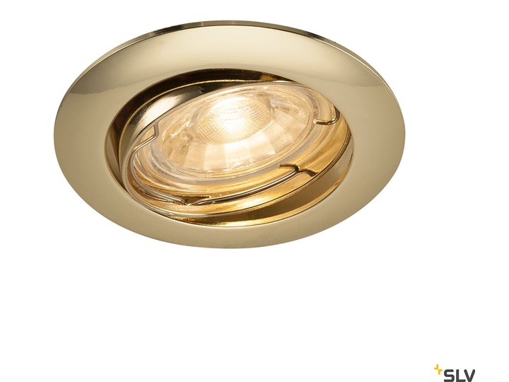 PIKA, lampa sufitowa wpuszczana, QPAR51, przechylna, mosiądz, maks. 50W Oprawa stropowa Oprawa wpuszczana Kategoria Oprawy oświetleniowe